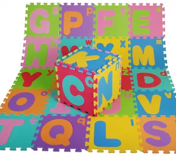 Edukativna podloga za igru - puzzle velika i mala slova - cover