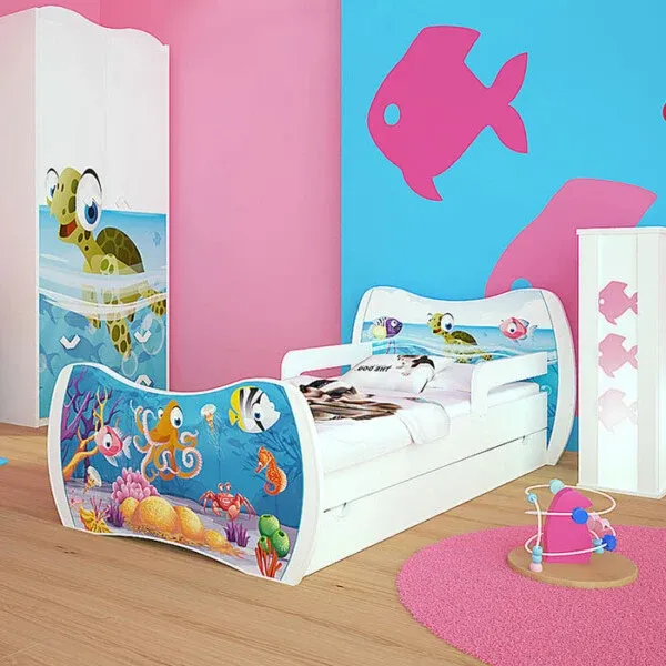 Drveni dječji krevet Dream s ladicom – 140*70 - cover