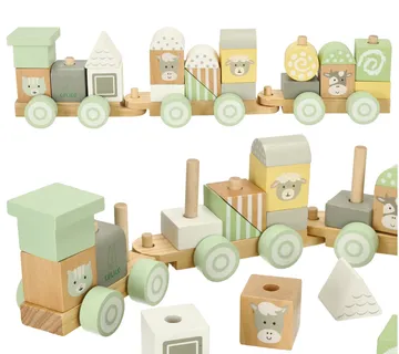 Lulilo drveni vlakić – pastelne boje - cover