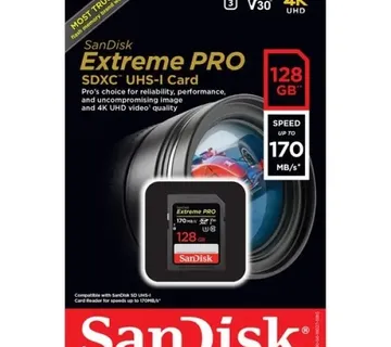 Memorijska kartica Secure Digital 128GB SANDISK Extreme Pro SDXC V30 - cover