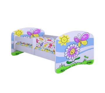 Drveni dječji krevet Happy leptir bez ladice – 140*70 - cover