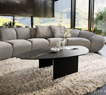 Klub stolić Edge 140x76cm, Materijal: Keramika Noir Desir - cover