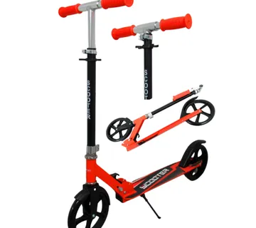 Veliki H5 skuter NARANČASTI Sklopivi R-Sport kotači 200 mm do 100 kg - cover