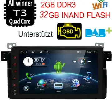 BMW E46 ANDROID 10 Multimedija PARKING KAMERA - cover