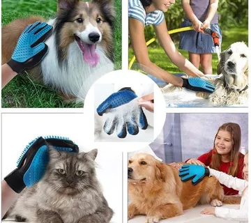 Silikonska rukavica za češljanje pasa i mačaka - cover