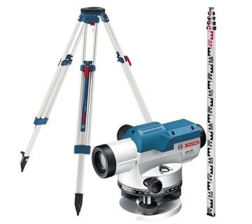 BOSCH GOL 32 D OPTIČKI NIVELIR + STATIV + LETVA (NOVO)!! - cover