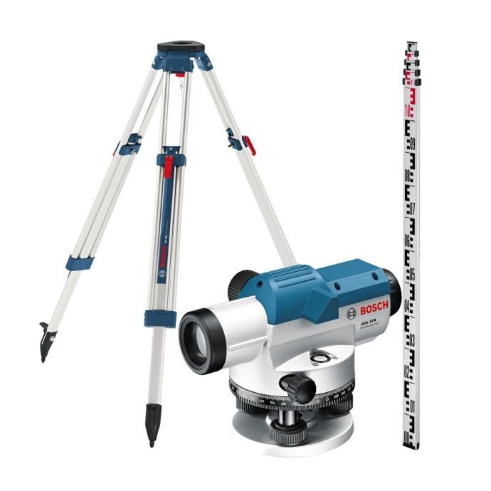 BOSCH GOL 32 D OPTIČKI NIVELIR + STATIV + LETVA (NOVO)!! - cover