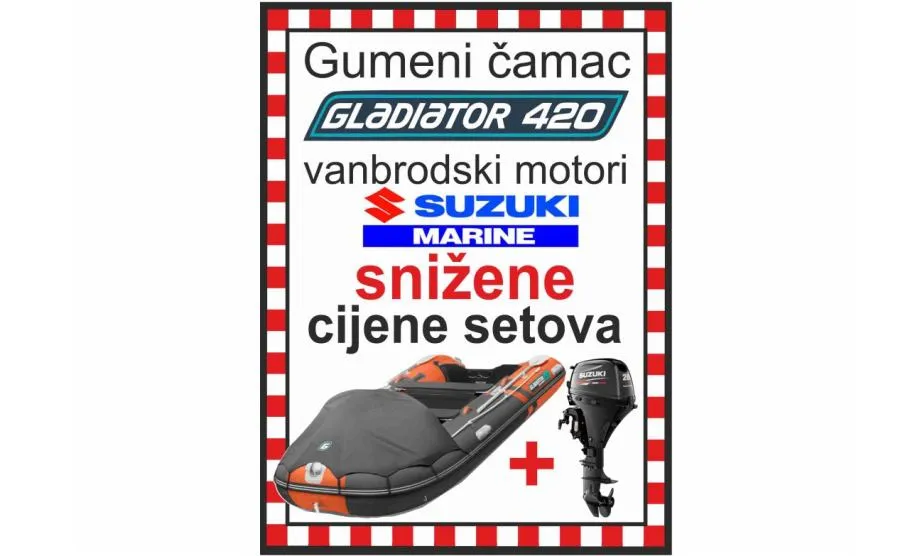 SET GUMENJAK GLADIATOR 420 + MOTORI SUZUKI - cover