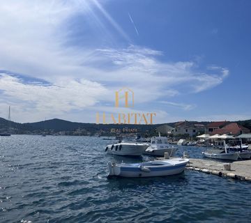 Dalmacija , Vinišće , gradjevinska parcela 1252m2 , pogled na more sa prvog kata , odlicna pozicija , 80m od mora - cover