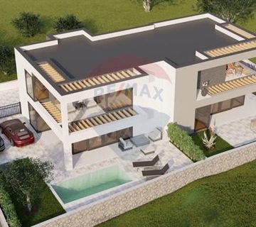 Otok Krk,Malinska-okolica, 2 moderne vile s bazenom, 280 m2 - cover