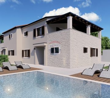 Poreč: Nova moderna dvojna kuća s bazenom - cover