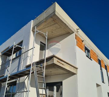 Poreč okolica: Nova moderna dvojna kuća, pogled more - cover