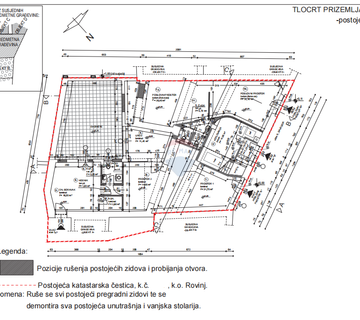 Rovinj,poslovno stambena zgrada u centru s projektom za prenamjenu u hotel - cover