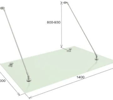 Nosači za staklene nadstrešnice ''Budget'' - cover