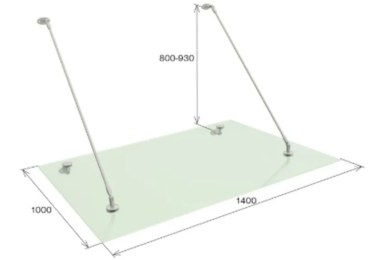 Nosači za staklene nadstrešnice ''Budget'' - cover