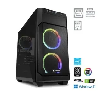 GAMING PC RYZEN 5-5500/16GB/1TB SSD/RTX3050/W11 - cover