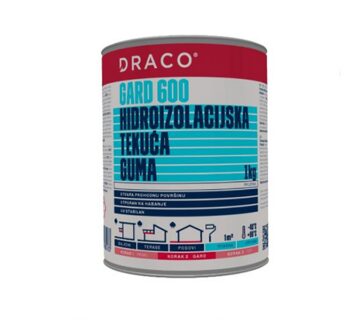Hidroizolacijska membrana tekuća prozirna DRACO Gard 600 1kg - cover