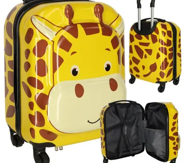 Dječji putni kofer na kotačima – žirafa lokot GRATIS - cover