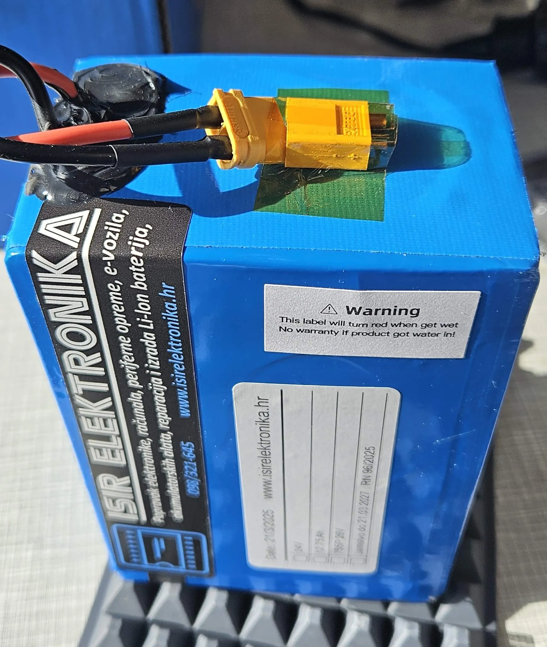 BATERIJA - nova, LiIon 24V, 12,75Ah, 7S5P 26V, XT60, garancija - cover