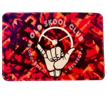 Podna prostirka Oldskool Club Pluche Red - cover
