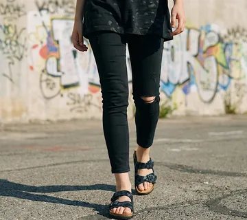 Anatomske natikače sa dva remena–Crni Camo–maskirni uzorak, sa efektom - cover