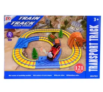 Motorizirani set vlakić i tračnice iz 121 dijela - cover