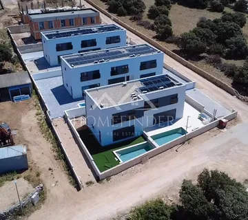 Stan s privatnim bazenom, dvoetažni, 110m2, Mandre, NOVOGRADNJA - Mandre, Kolan