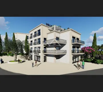Građevinsko zemljište sa idejnim projektom, 800m2, Novalja - cover