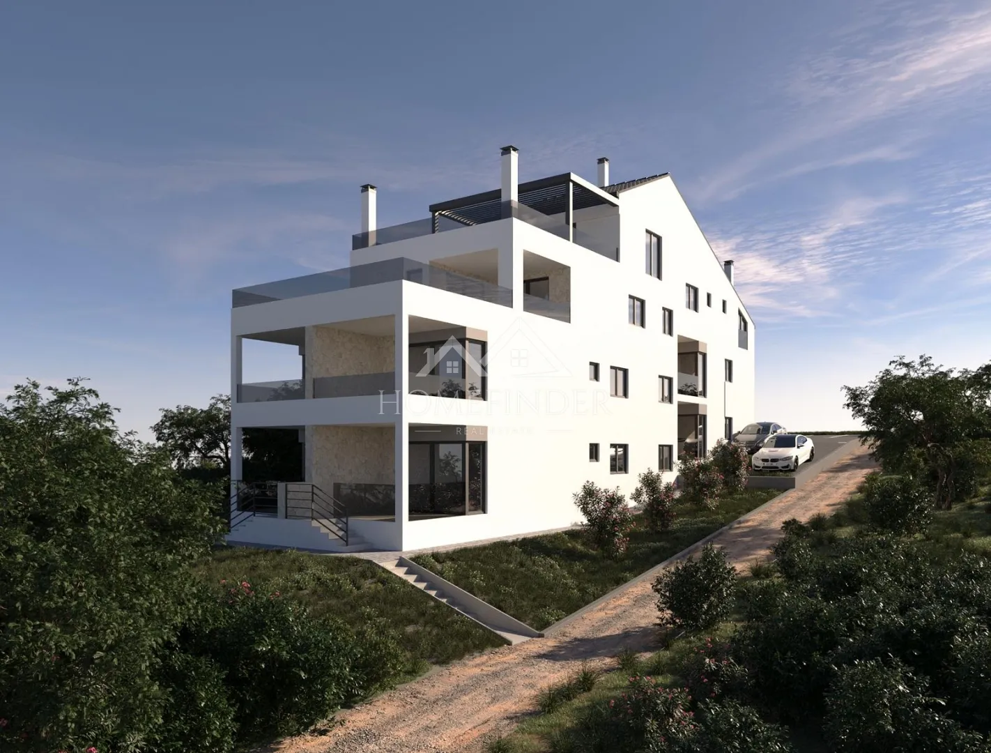 Stan s panoramskim pogledom na more, 4S, Mandre, 84m2, NOVOGRADNJA - cover