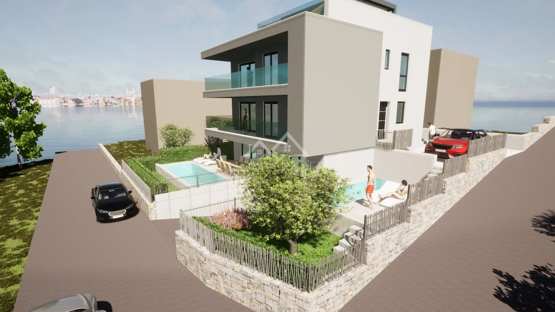 Luksuzan stan na 1. katu s privatnim bazenom, Okrug Gornji - cover