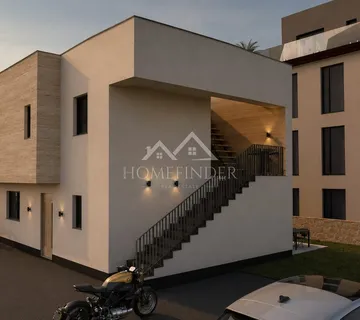 Luksuzan apartman 60 m od mora, 75m2, terasa s pogledom na more, 1 VPM, Mandre , Pag - Mandre, Kolan