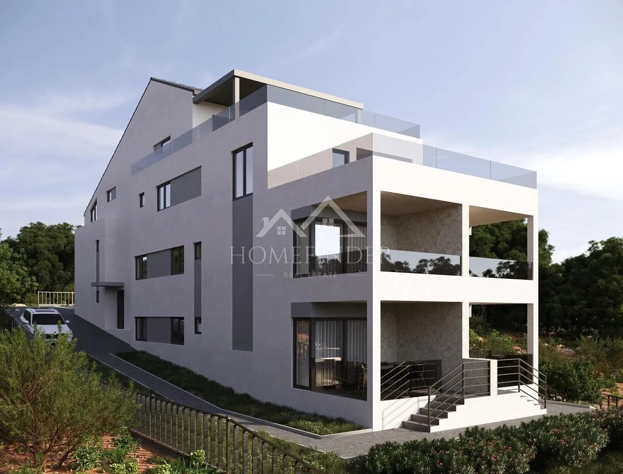 Penthouse s panoramskim pogledom na more i otoke, Mandre, 106m2, NOVOGRADNJA - cover