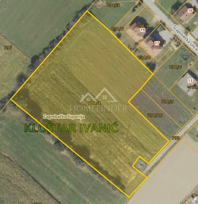 Građevisnko zemljište, Kloštar Ivanić, 11389m2 - cover