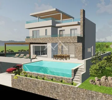 VIlla u izgradnji, Marina, Trogir - cover