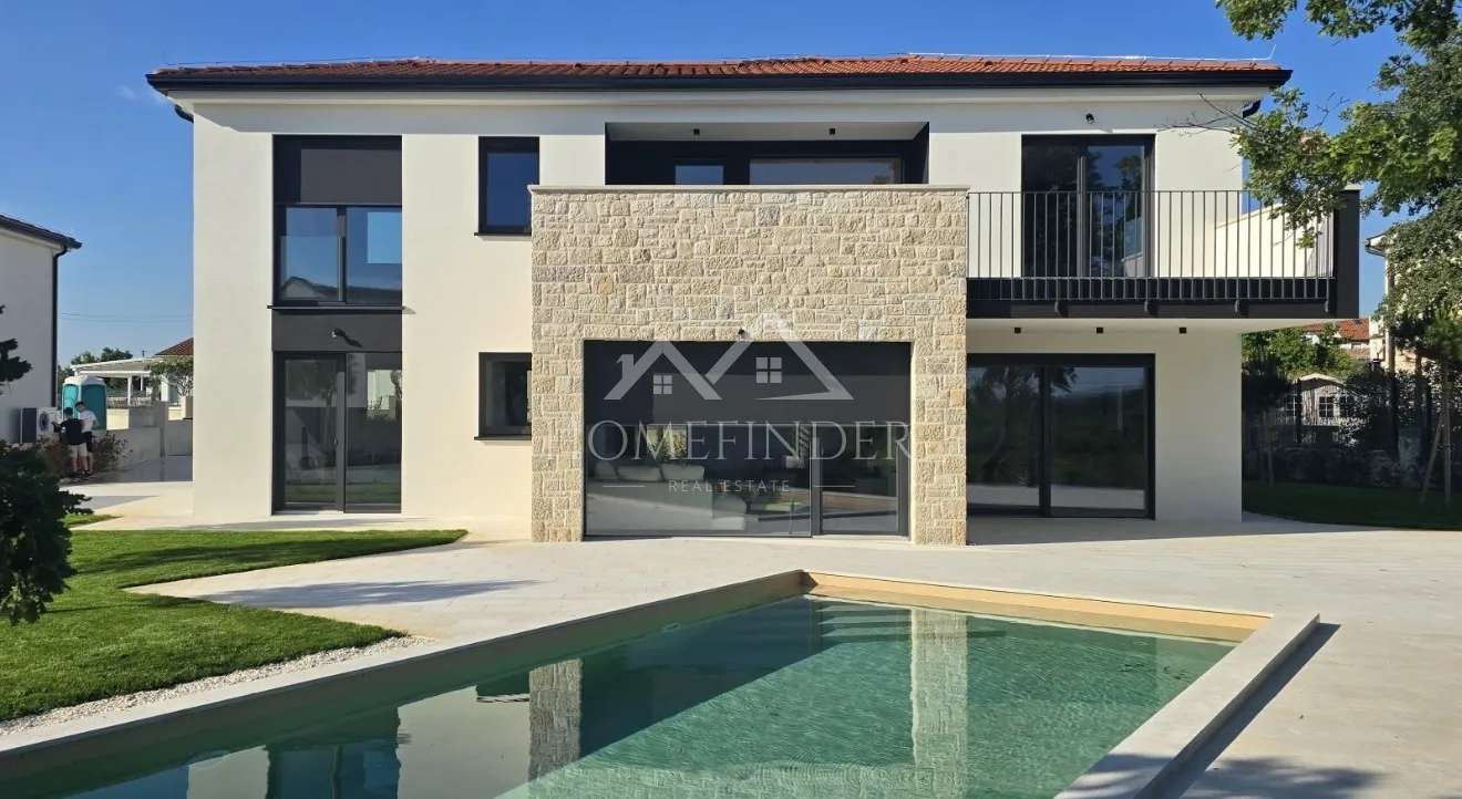 Moderna villa s bazenom, 180m2, Stranići kod Lovreča, NOVOGRADNJA - cover
