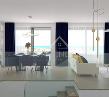 Luksuzan penthouse 136m², 180m od plaže, Povljana, Novogradnja
