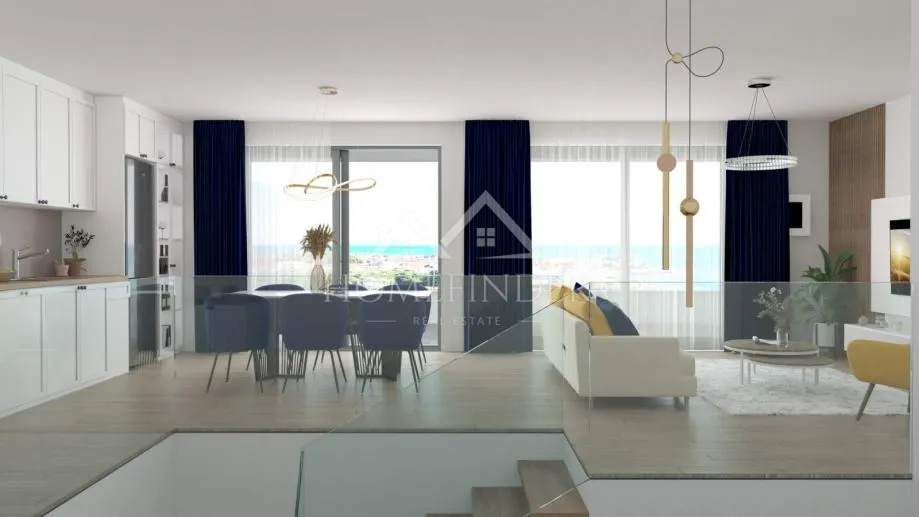 Luksuzan penthouse 136m², 180m od plaže, Povljana, Novogradnja - cover