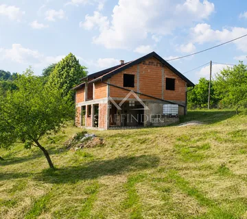 Kuća, roh bau, 124m², Rude Pribićke, Krašić