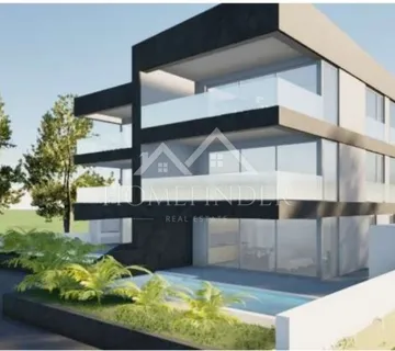 Građevinsko zemljište, 908 m², Pag-Novalja, projekt za 6 apartmana