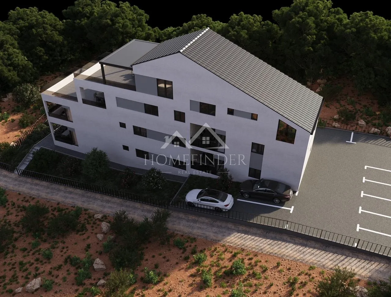 Stan s pogledom na more, 3S, Mandre, 52m2, NOVOGRADNJA - cover