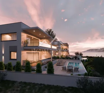 Luksuzna novogradnja s pogledom na more – Bošana, Pag – 95m² + terasa i bazen - cover