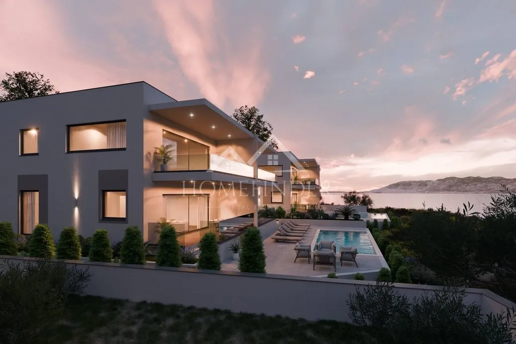 Luksuzna novogradnja s pogledom na more – Bošana, Pag – 95m² + terasa i bazen - cover