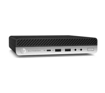 HP EliteDesk 705 G4 Mini PC/AMD Ryzen 3 2200GE 3.2GHz/8GB RAM/256GB SSD/AMD Radeon Vega 8/Win 10 Pro 64-bit - cover