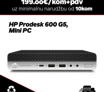 10x HP ProDesk 600 G5, Mini PC/Intel Core i5-9600T/8GB DDR4/256GB NVME SSD - cover