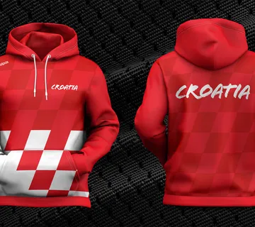 HOODY HRVATSKA -Crvena - Osijek