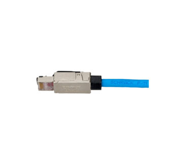 Schrack utikač RJ45 za inst. kabele, oklopljen, cat.6a, ravan uvod - cover