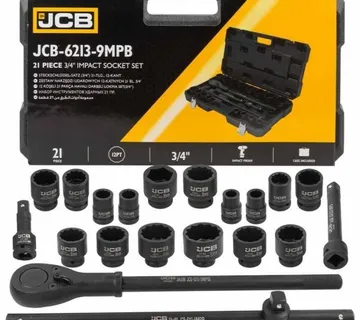 Set nasadnih udarnih ključeva 3/4" 21 kom (17-50mm) 12-strano jcb-6213 - cover