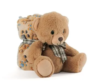 Medvjedić plišana igračka 22cm + mekana dekica - cover