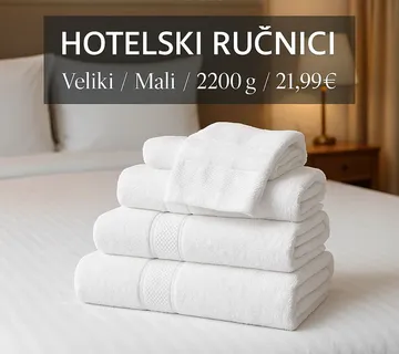 Hotelski pamučni bijeli ručnici 2200g - cover