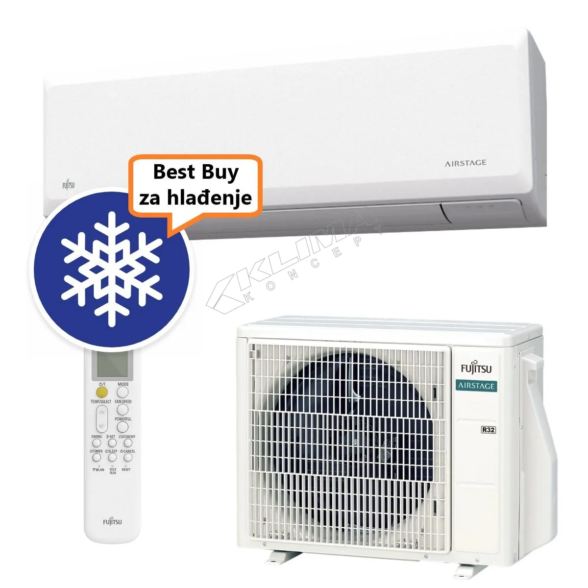 FUJITSU KLIMA UREĐAJ ASEG09KPCE/AOEG09KPCA - cover